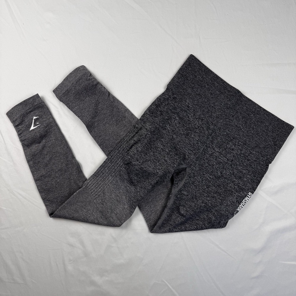 Gymshark Leggings Womens Size Medium DRY Gray Pull On Performance Sculpt Gym